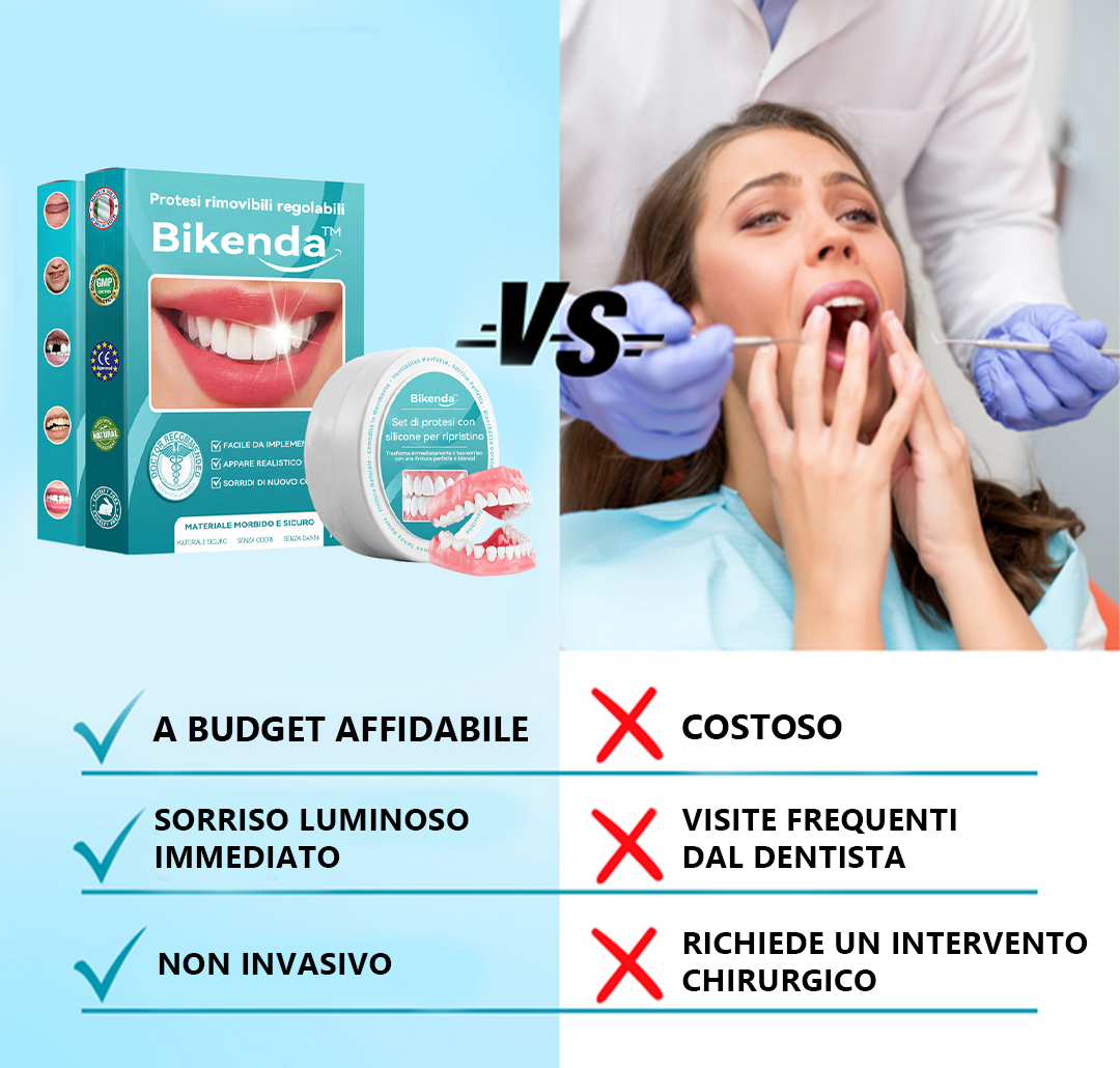 𝐁𝐢𝐤𝐞𝐧𝐝𝐚™ Set di protesi dentarie in silicone (⏰Offerta limitata, solo 30 minuti⏰) 🛩️