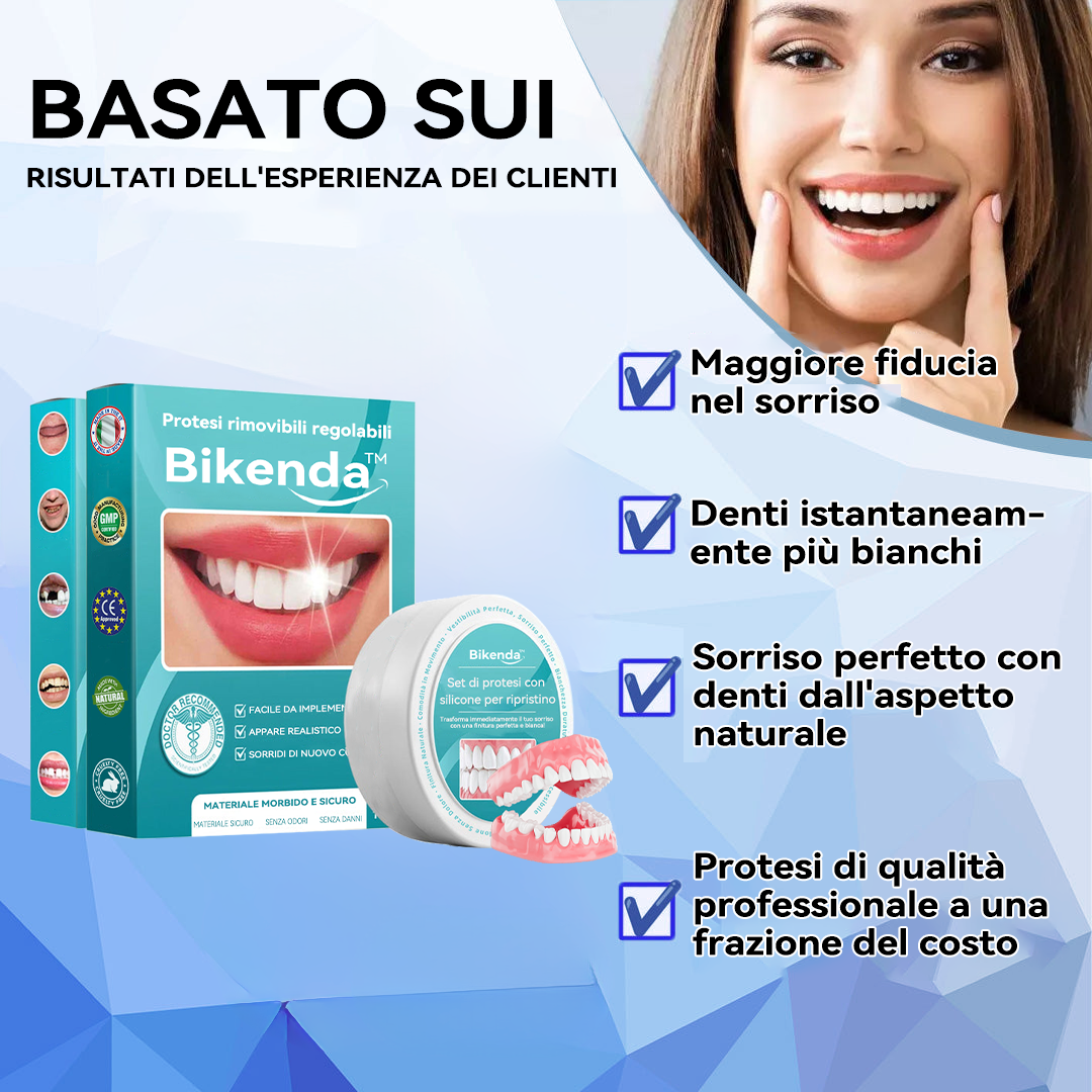 𝐁𝐢𝐤𝐞𝐧𝐝𝐚™ Set di protesi dentarie in silicone (⏰Offerta limitata, solo 30 minuti⏰) 🛩️